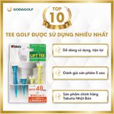  Tee Golf Nhựa Cao Cấp Tabata , Chân đỡ phát bóng có dây nối | 34mm 40mm 48mm | Tabata Golf chính hãng 