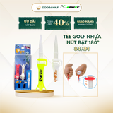  Tee Golf Nhựa Đầu vuông nút Bật 180º Koviss - Chân Đỡ Phát Bóng ET163 | 76 mm | Koviss Golf Chính Hãng. 