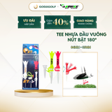  Tee Golf Nhựa Đầu vuông nút Bật 180º Koviss - Chân Đỡ Phát Bóng ET164 | 84 mm - 39mm | Koviss Golf Chính Hãng. 
