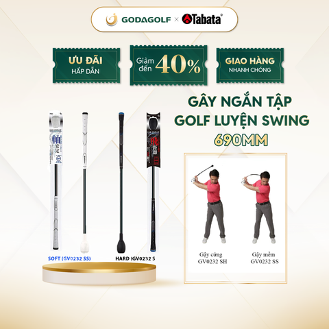  Gây Ngắn Tập Golf Luyện Swing Tornado Stick TABATA GV0232 - Gậy tập Swing (Gậy Cứng / Gậy Mềm) | Tabata Golf chính hãng 