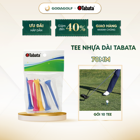  Tee Golf Nhựa  Tabata 70 mm, Chân Đỡ Phát Bóng GV0476 | Tabata Golf Chính Hãng. 