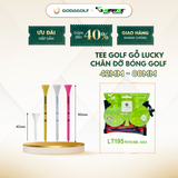  Tee Golf gỗ Lucky Tee Koviss - Chân đỡ bóng golf LT195 (80mm + 42mm)  | Koviss Golf Chính Hãng. 