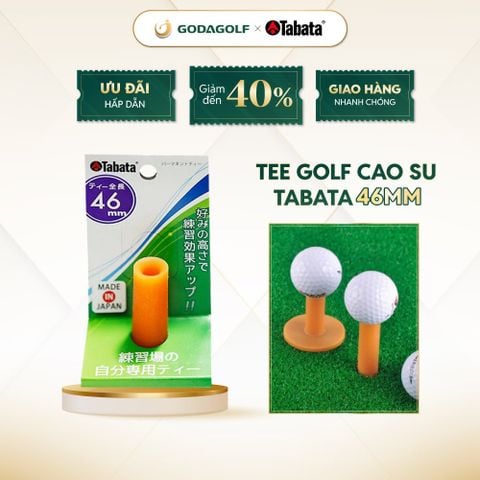  Tee Golf Cao Su Tabata 46mm - Chân đỡ phát bóng golf | Tabata Golf Chính Hãng 