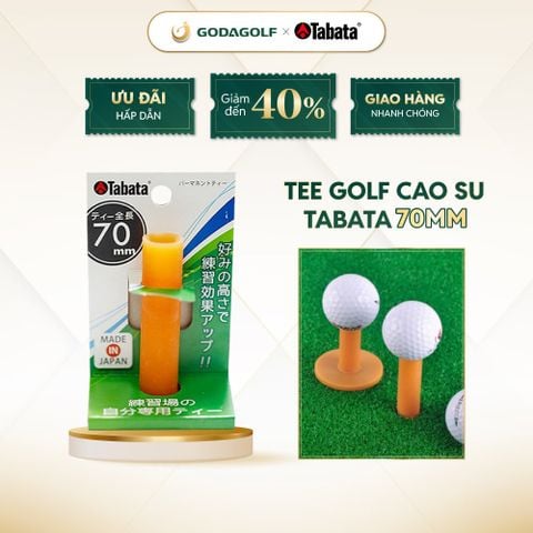 Tee Golf Cao Su Tabata 70 mm - Chân đỡ phát bóng golf GV0299 | Tabata Golf Chính Hãng 
