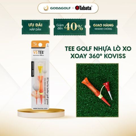  Tee Golf Nhựa Lò Xo Xoay 360º Koviss - Chân Đỡ Phát Bóng Golf VS101 | 76mm - 39mm |  Koviss Golf Chính Hãng. 