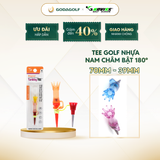  Tee Golf Nhựa Nam Châm Bật  180º Koviss - Chân Đỡ Phát Bóng Hoa Sen TT151 | 70mm - 39mm | Koviss Golf Chính Hãng. 