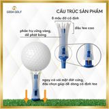  Tee Golf Nhựa Đầu Mềm Tabata 46 mm, Chân Đỡ Phát Bóng GV0449 | PFO SBL | Tabata Golf Chính Hãng. 
