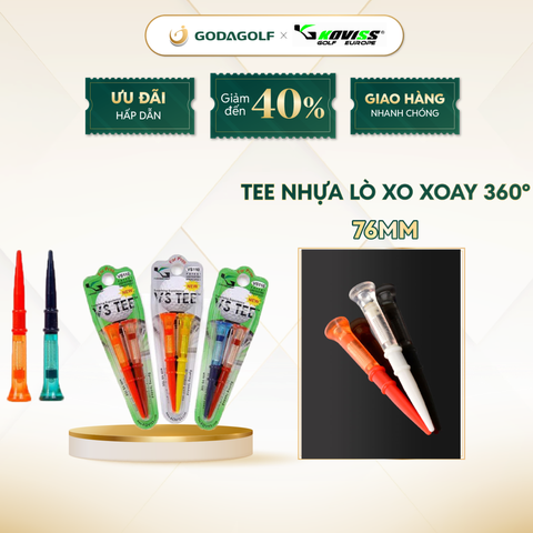  Tee Golf NhựaLò Xo Xoay 360º Koviss - Chân Đế Đỡ Bóng Golf VS110 |  Koviss Golf Chính Hãng. 