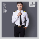  Áo sơ mi nam nữ cơ trưởng phi công 