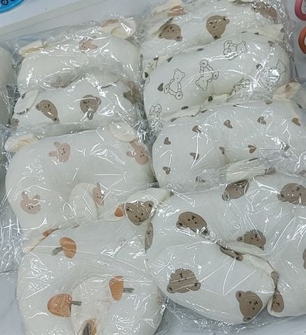 GỐI LÕM TAI GẤU HỌA TIẾT