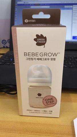 BÌNH SỮA BEBE GROW 160ML MÀU KEM