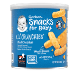 Bánh ăn dặm Gerber Lil Crunchies - Phô mai - 8 Month+ (42G)
