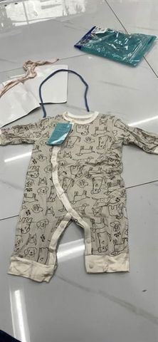 BODY DÀI TAY CÀI CHÉO HỌA TIẾT CÚN HƯƠU