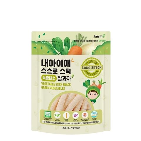 BÁNH GẠO HỮU CƠ NAEIAE DẠNG QUE VỊ RAU CỦ