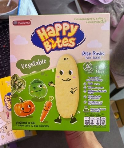 BÁNH GẠO HAPPY BITES VỊ RAU CỦ