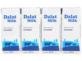 Lốc 4 hộp sữa tươi tiệt trùng có đường Dalat Milk 180ml/hộp
