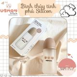 BÌNH THUỶ TINH UBMOM GẤU NÂU 240ml