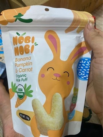 BÁNH NOBI NOBI CHUỐI, BÍ, CÀ RỐT