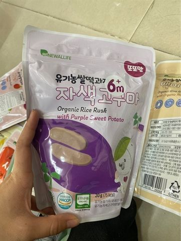 BÁNH GẠO RENEWALLIFE THANH DẸT VỊ KHOAI LANG TÍM