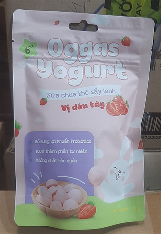 SỮA CHUA SẤY LẠNH OGGAS VỊ DÂU