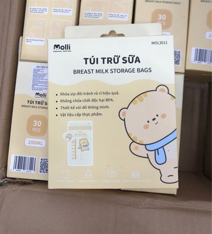 TÚI TRỮ SỮA MOLLI 200ml