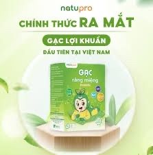 Gạc răng miệng natupro probiotic hộp 20 cái