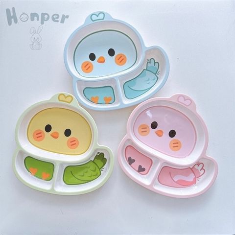 KHAY ĂN DẶM 3 NGĂN HONPER CON GÀ