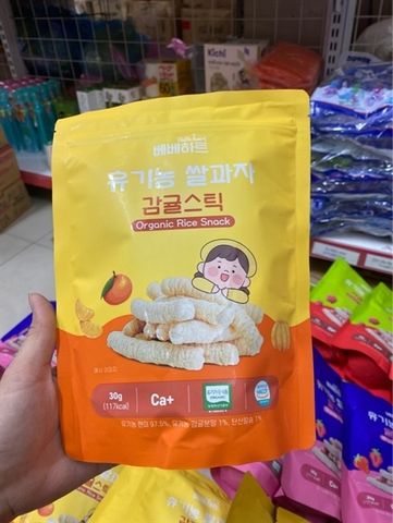 BÁNH GẠO QUE BEBEHEART VỊ QUÝT