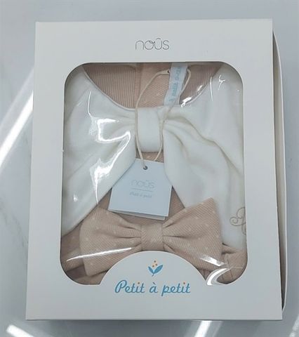 SET BODYSUIT DÀI TAY KÈM BĂNG ĐÔ NƠ CHẤM BI NOUS