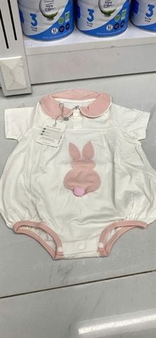 BODY CỘC TAY THỎ NƠ - TRẮNG