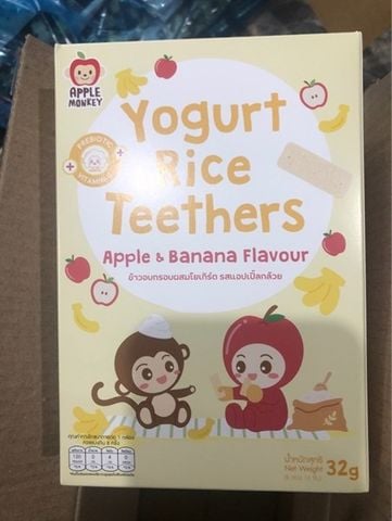 BÁNH GẠO LỨT SỮA CHUA APPLE MONKEY VỊ TÁO CHUỐI