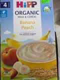 Bột ăn dặm hipp vị chuối táo đào 250g