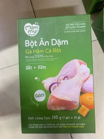 Bột ăn dặm măm my gà hầm cà rốt 6M+ 140G