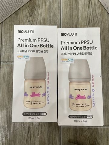 BÌNH SỮA MOYUUM 170ML MÈO BE