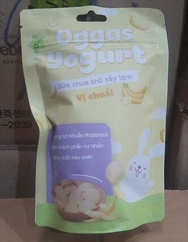 SỮA CHUA SẤY LẠNH OGGAS VỊ CHUỐI