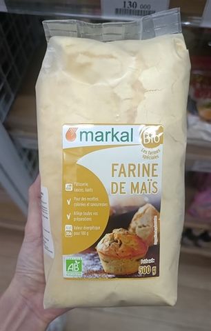 Bột bắp hữu cơ hạt mịn Markal 500g