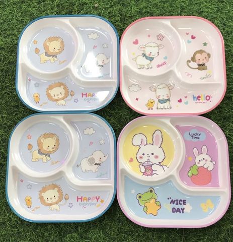 KHAY ĂN DẶM 3 NGĂN HÌNH VUÔNG HONPER