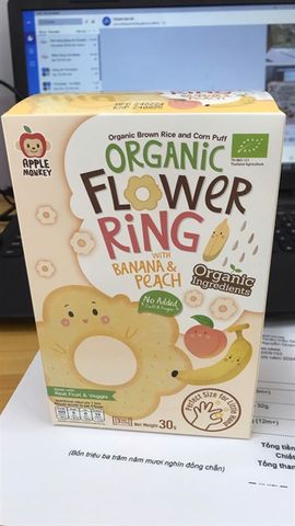 BÁNH GẠO LỨT VÒNG HOA VỊ ĐÀO CHUỐI 12M
