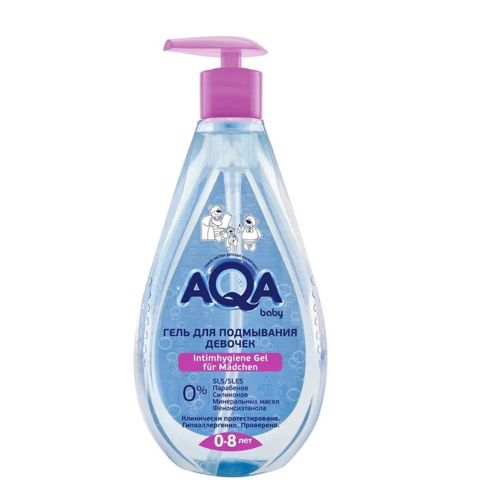 Dung dịch vệ sinh bé gái AQA baby từ 0-8 tuổi hồng 250ml