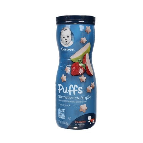 Bánh ăn dặm Gerber hình sao vị dâu táo 42g Organicfo