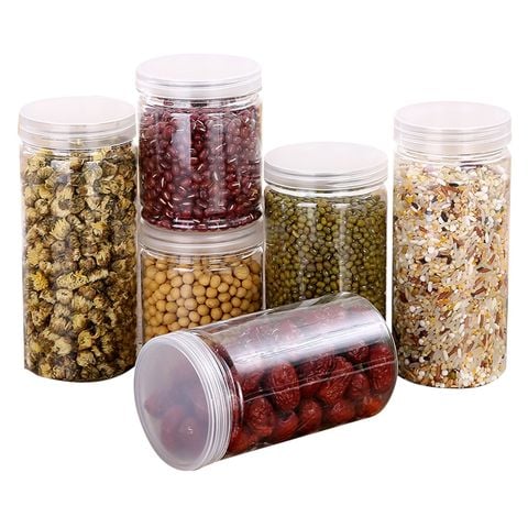 Hũ nhựa pet nắp nhựa trắng 750ml 900ml 1000ml