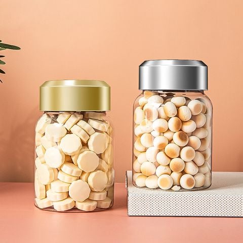 Chai thủy tinh lùn đựng thực phẩm khô: Chống ẩm mốc, bảo quản lâu dài