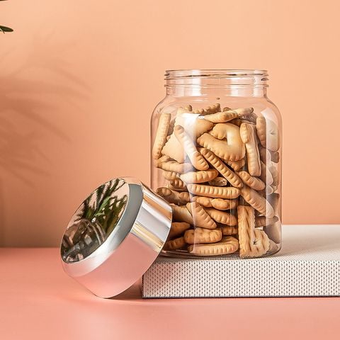 Chai thủy tinh lùn đựng thực phẩm khô: Chống ẩm mốc, bảo quản lâu dài
