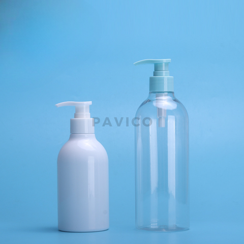 Chai PET dầu gội trong/ trắng sứ 300ml 500ml
