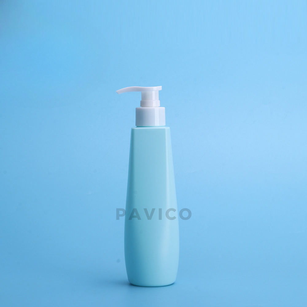 Chai HDPE dầu gội 250ml xanh dương