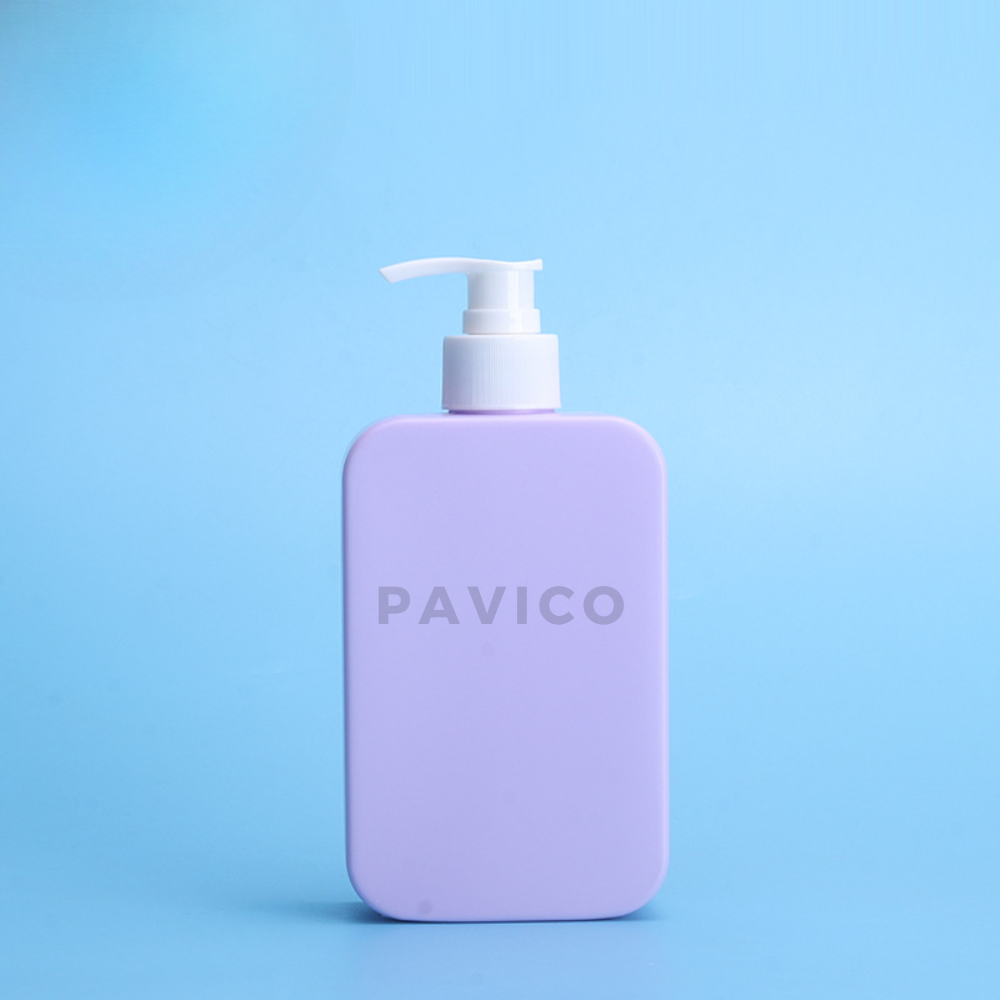 Chai HDPE dầu gội dáng vuông 400ml