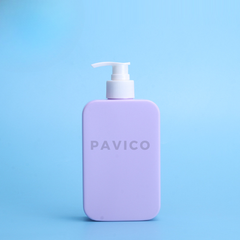 Chai HDPE dầu gội dáng vuông 400ml