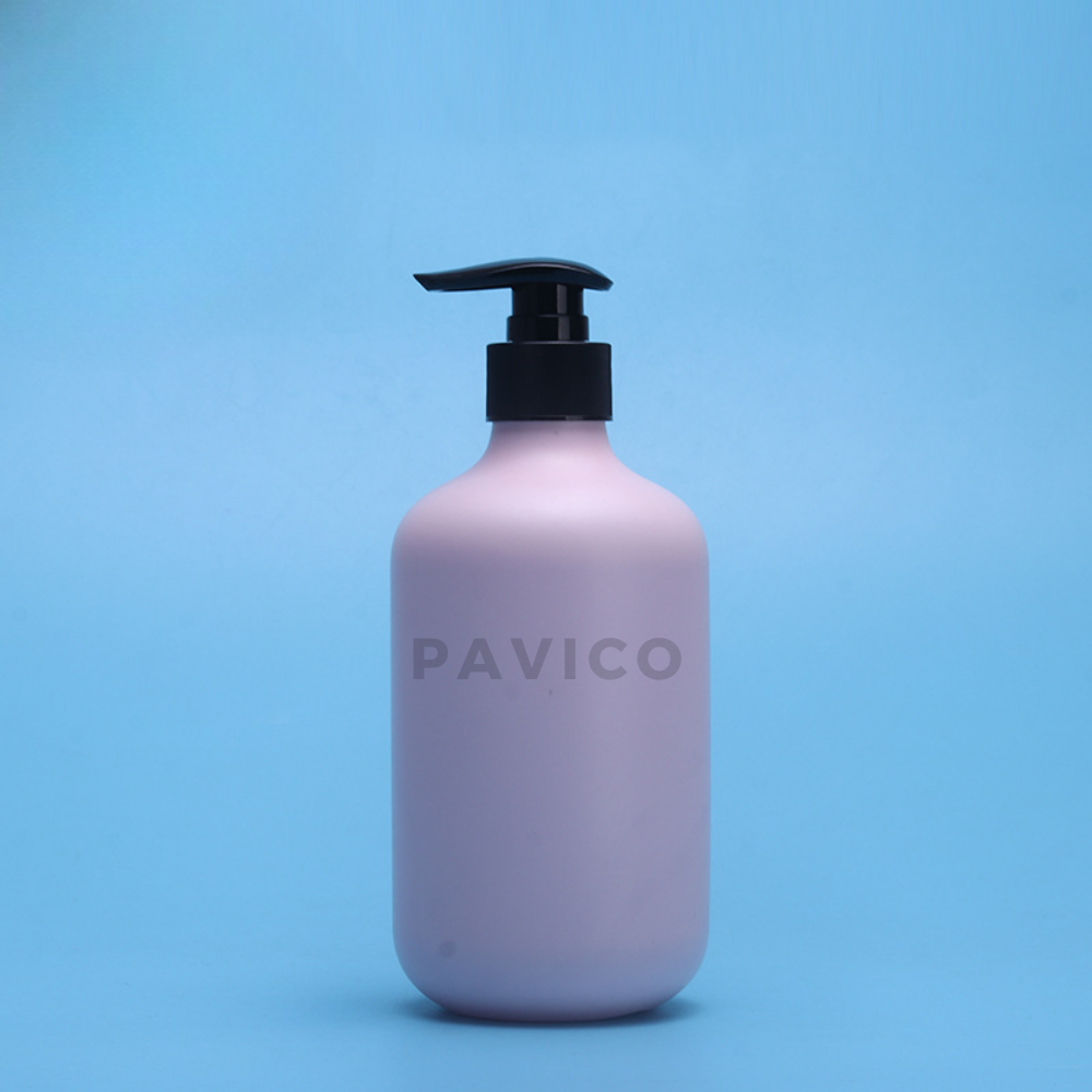 Chai HDPE dầu gội hồng 500ml