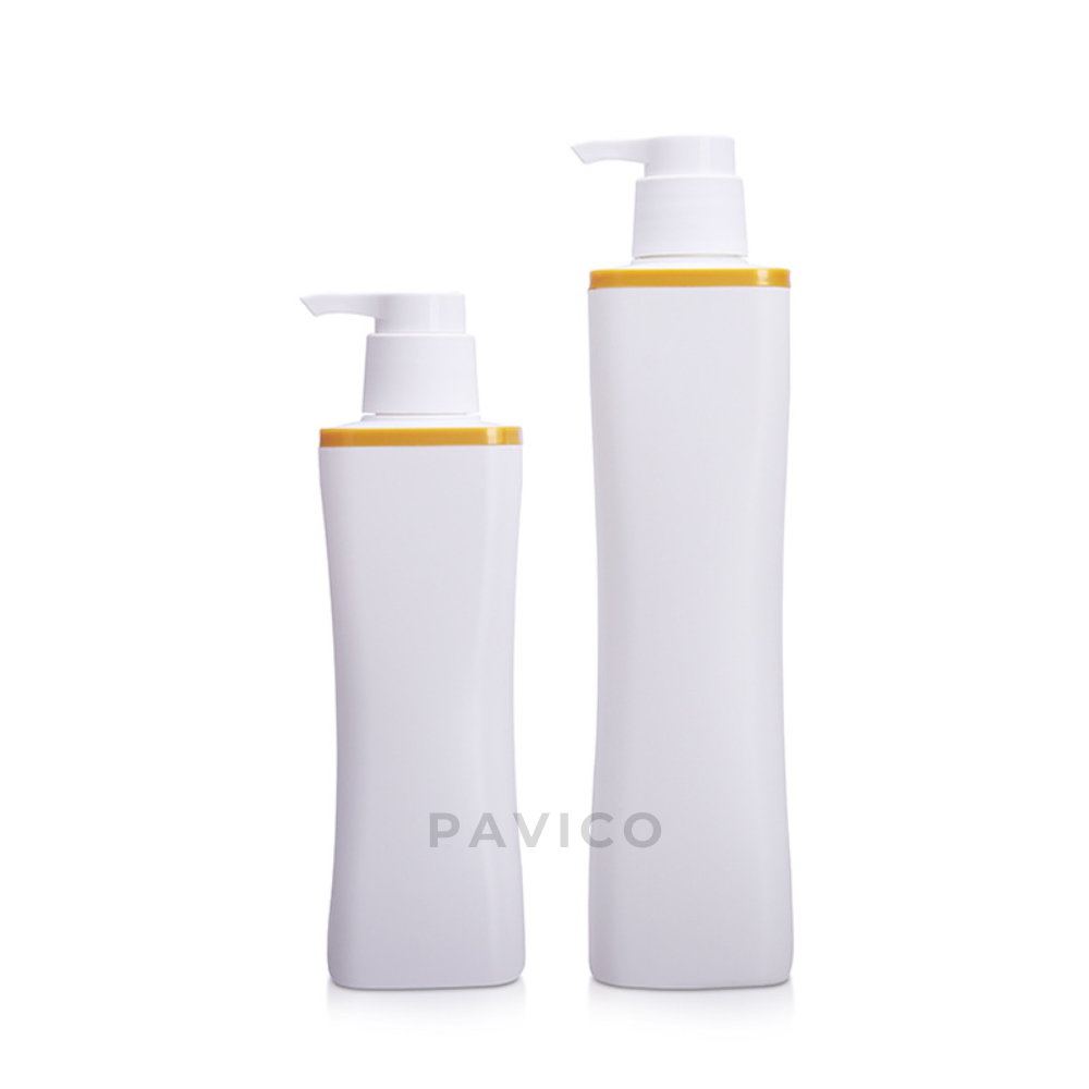 Chai dầu gội trắng sứ dáng eo 500ml 750ml
