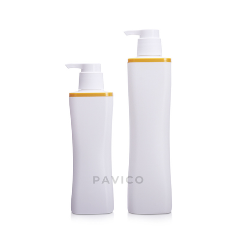 Chai dầu gội trắng sứ dáng eo 500ml 750ml